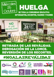 Comunicado de las CUPs Madrid Sur en apoyo a la huelga educativa 26-O